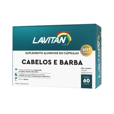 Suplemento Vitamínico Lavitan Cabelos e Barba 60 Cápsulas